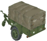 CMK-129-MV088 1/72 CMK WWII US Cargo Trailer Ben Hur Resin MMD Squadron