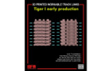 RYE2029 1/35 Ryefield Model 3D printed Workable track links for Tiger I early MMD Squadron