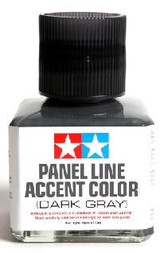 TAM87199 Tamiya Dark Gray Panel Line Accent Color 40ml Bottle MMD Squadron