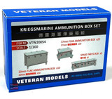 VTW20054 1/200 Veteran Models Kriegsmarine Ammunition Box Set MMD Squadron