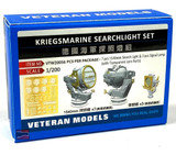 VTW20056 1/200 Veteran Models Kriegsmarine Searchlight Set MMD Squadron