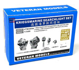 VTW35058 1/350 Veteran Models Kriegsmarine Searchlight Set MMD Squadron