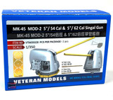 VTM35028 1/350 Veteran Models MK-45 MOD-2 5/ 54CAL and 62 CAL Single Gun MMD Squadron