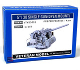 VTW35001 1/350 Veteran Models 5/ 38 Single GunOpen Mount MMD Squadron