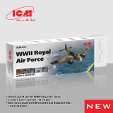 ICM3018 ICM Paint Set for WWII Royal Air Force  MMD Squadron