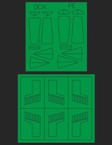 GSBAM011 Green Strawberry T-65 X-Wing Paint Mask  MMD Squadron