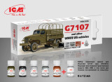 ICM3005 ICM Acrylic paint set for US WWII vehicles (G7107)  MMD Squadron