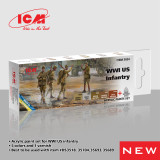 ICM3024 ICM Acrylic Paint Set for WWI US Infantry  MMD Squadron