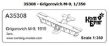 CG-A35308 1/350 Combrig Grigorovich M-9, 1915 (2 Aircraft per box)  MMD Squadron