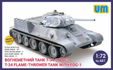 UM-441 1/72 Uni Model T-34 Fire-throwing tank with FOG-1  MMD Squadron