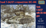 UM-369 1/72 Uni Model Soviet tank T-34/76-57 with gun ZIS-4  MMD Squadron
