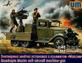 UM-511 1/48 Uni Model Quadruple Maxim anti-aircaft machine-gun  MMD Squadron