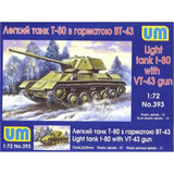 UM-393 1/72 Uni Model Soviet light tank T-80 with gun VT-43  MMD Squadron