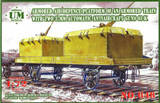 UMMT-648 1/72 Uni Model Armored air defence platform of an armored train with two 37mm automatic antiaricraft guns  MMD Squadron