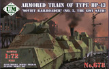 UMMT-678 1/72 Uni Model Armored train of type BP-43 Soviet railroader (#2, the 61-st SATD)  MMD Squadron