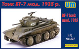 UM-237 1/72 Uni Model BT-7 tank mod.1935 with the P-40  MMD Squadron