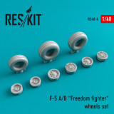 RES-RS48-0004 1/48 Reskit Northrop F-5 A/B Freedom fighter wheels set  MMD Squadron
