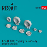 RES-RS48-0023 1/48 Reskit General Dynamics F-16 A Fighting Falcon wheels set  MMD Squadron