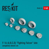 RES-RS48-0024 1/48 Reskit General Dynamics F-16 (B/C) block 25-32 Fighting Falcon wheels set  MMD Squadron