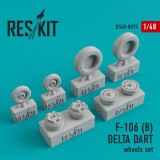 RES-RS48-0075 1/48 Reskit Convair F-106 (B) Delta Dart wheels set  MMD Squadron