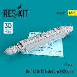 RES-RS32-0393 1/32 Reskit AN / ALQ-131 shallow ECM pod  MMD Squadron