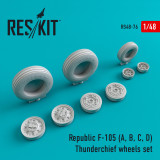 RES-RS48-0076 1/48 Reskit Republic F-105 (A, B, C, D) Thunderchief wheels set  MMD Squadron