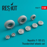 RES-RS48-0077 1/48 Reskit Republic F-105 (F) Thunderchief wheels set  MMD Squadron