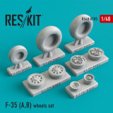 RES-RS48-0185 1/48 Reskit F-35 (A,B) wheels set  MMD Squadron