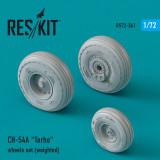RES-RS72-0361 1/72 Reskit CH-54A Tarhe wheels set (weighted)  MMD Squadron