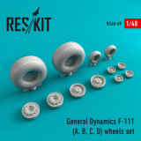 RES-RS48-0069 1/48 Reskit General Dynamics F-111 (A, B, C, D)  wheels set  MMD Squadron