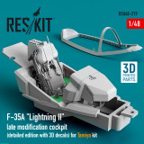 RES-RSU48-0219 1/48 Reskit F-35A Lightning II late modification cockpit (detailed edition with 3D decals) for Tamiya kit  MMD Squadron
