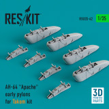 RES-RSU35-0042 1/35 Reskit AH-64 Apache early pylons for Takom kit (3D Printing)  MMD Squadron