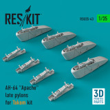 RES-RSU35-0043 1/35 Reskit AH-64 Apache late pylons for Takom kit (3D Printing)  MMD Squadron