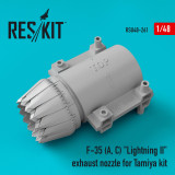 RES-RSU48-0261 1/48 Reskit F-35 (A, C) Lightning II exhaust nozzle for Tamiya kit  MMD Squadron