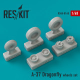 RES-RS48-0168 1/48 Reskit A-37 Dragonfly wheels set  MMD Squadron