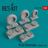 RES-RS48-0169 1/48 Reskit B-66 Destroyer wheels set  MMD Squadron