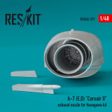 RES-RSU48-0297 1/48 Reskit A-7 (E,D) Corsair II exhaust nozzle for Hasegawa kit  MMD Squadron