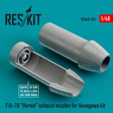 RES-RSU48-0307 1/48 Reskit F/A-18 Hornet exhaust nozzles for Hasegawa kit  MMD Squadron