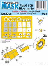 CMK-100-M32006 1/32 CMK Fiat G.50B Bicomando MASK  100-M32006 MMD Squadron