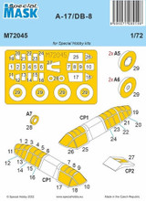 CMK-100-M72045 1/72 CMK A-17/DB-8 MASK  100-M72045 MMD Squadron