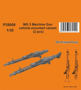 CMK-129-P35008 1/35 CMK MG 3 Machine Gun - vehicle-mounted variant (2 pcs)  129-P35008 MMD Squadron