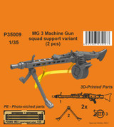 CMK-129-P35009 1/35 CMK MG 3 Machine Gun -  squad support variant (2 pcs)  129-P35009 MMD Squadron
