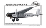 CMK-129-PLT196 1/72 Planet Models Messerschmitt M-20 b-2  129-PLT196 MMD Squadron