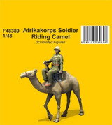 CMK-129-F48389 1/48 CMK Afrikakorps Soldier Riding Camel  / 3D Printed  129-F48389 MMD Squadron