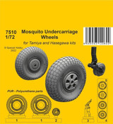 CMK-129-7510 1/72 CMK Mosquito Undercarriage Wheels / for  Tamiya and Hasegawa kits 129-7510 MMD Squadron