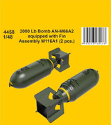 CMK-129-4458 1/48 CMK 2000 Lb Bomb AN-M66A2 equipped with Fin Assembly M116A1 (2 pcs.)  129-4458 MMD Squadron