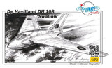 CMK-129-PLT046 1/72 Planet Models De Havilland DH 108 Swallow  129-PLT046 MMD Squadron