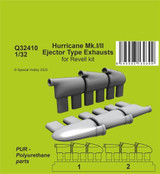 CMK-129-Q32410 1/32 CMK Hurricane Mk.I/II Ejector Type Exhausts  129-Q32410 MMD Squadron