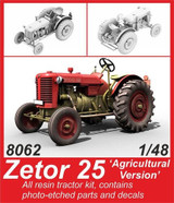 CMK-129-8062 1/48 CMK Zetor 25 Tractor Agricultural Version   129-8062 MMD Squadron