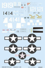EDUD48055 1/48 Eduard Decal F6F-3 Part 1 for Eduard D48055 MMD Squadron